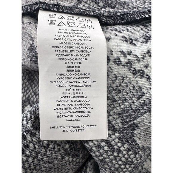 Michael Kors Women's Dress Snakeskin-Print Chain-Neck Dress Silver Black size S - Picture 7 of 10